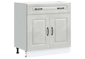 vidaXL Keukenonderkast Kalmar - Betongrijs | 35% Korting