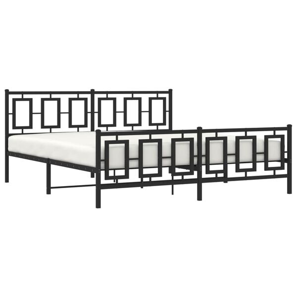 VidaXL Metalen Bedframe Zwart 183x213 cm - Nu 35% Korting!
