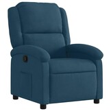 vidaXL Fauteuil Fluweel Blauw - 55% Korting