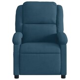 vidaXL Fauteuil Fluweel Blauw - 55% Korting