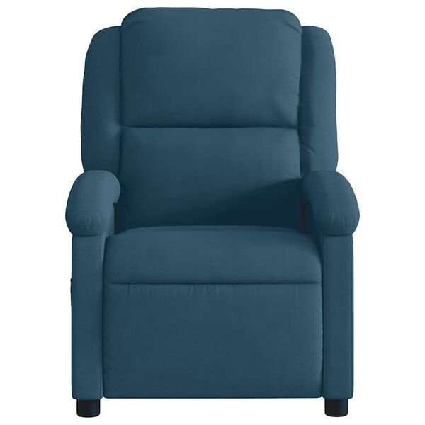 vidaXL Fauteuil Fluweel Blauw - 55% Korting