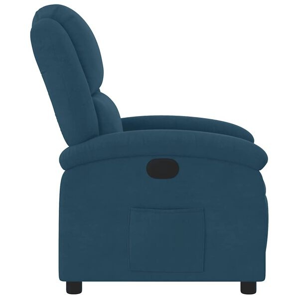 vidaXL Fauteuil Fluweel Blauw - 55% Korting