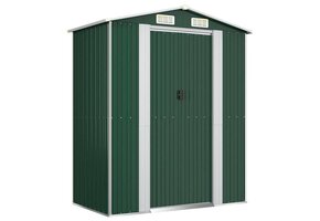 vidaXL Tuinschuur Gegalvaniseerd Staal Groen - 60% Korting!