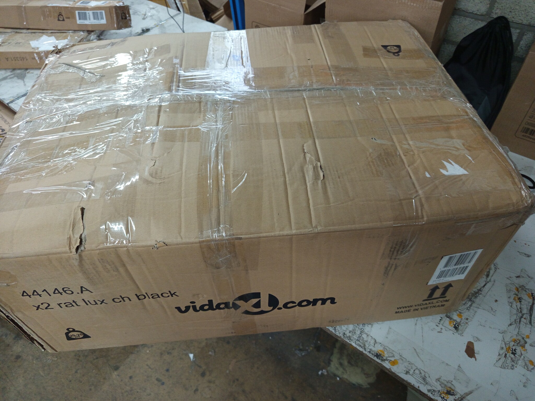 vidaXL Tuinstoelen 2 st. Poly Rattan Zwart - 55% Korting