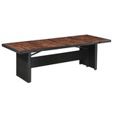 vidaXL Tuintafel Poly Rattan & Acaciahout (240cm) - 60% Korting!