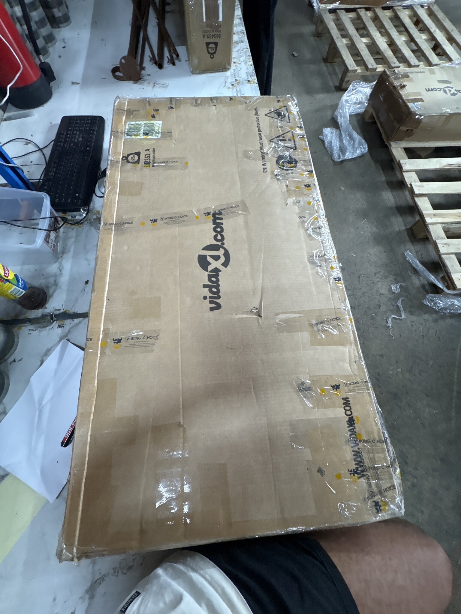 vidaXL Hondenhok Antraciet - 117x201x123cm - 55% Korting!