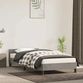 vidaXL Bedframe Fluweel Lichtgrijs 80x200 cm - 35% Korting!