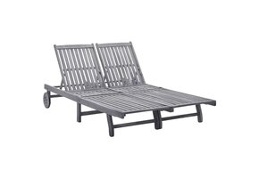 vidaXL 2-persoons Ligbed Acaciahout - 55% Korting