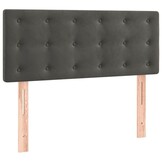 vidaXL Hoofdbord Fluweel Donkergrijs - 30% Korting