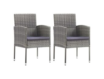 vidaXL Tuinstoelen Set: Poly Rattan & Kussens (30% Korting!)