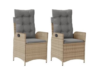 VidaXL Tuinstoelen 2 st. verstelbaar - 35% korting!