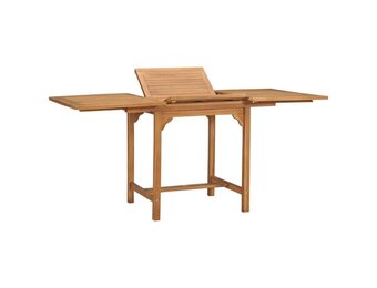 vidaXL Teakhouten Tuintafel Verlengbaar (110-160cm) - 60% Korting!