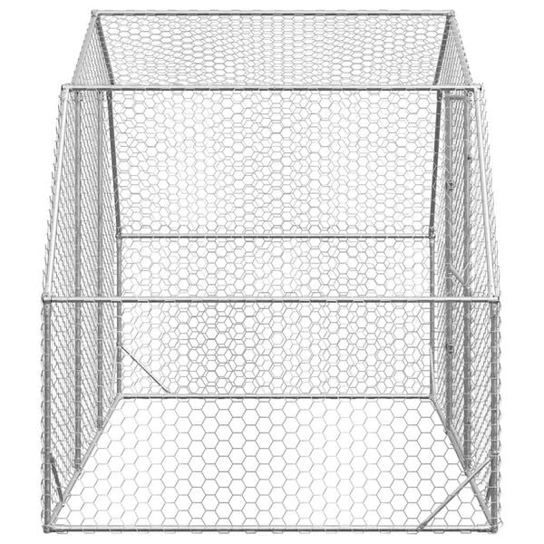 vidaXL Kippenren 2,5x2x2,25m Gegalvaniseerd Staal - 35% Korting!