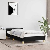 vidaXL Bedframe Zwart (90x200cm) - Nu 35% Korting!
