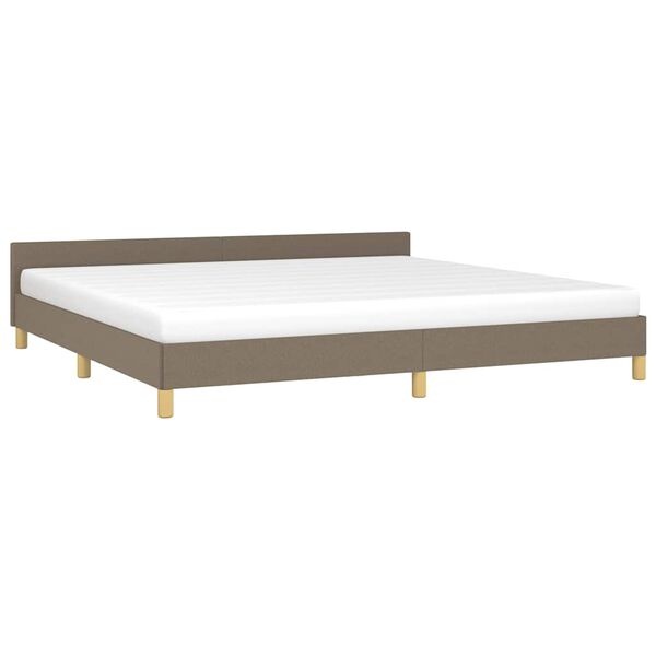 vidaXL Bedframe Stof Taupe 200x200 cm - 30% Korting!