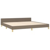 vidaXL Bedframe Stof Taupe 200x200 cm - 30% Korting!