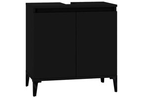 VidaXL Wastafelkast Zwart 58x33x60 cm | 55% Korting