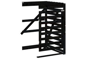 vidaXL Containerberging Verlengstuk - Massief Grenenhout - Zwart (55% Korting!)