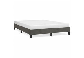 vidaXL Bedframe 140x200 cm - Fluweel Donkergrijs - 55% Korting!