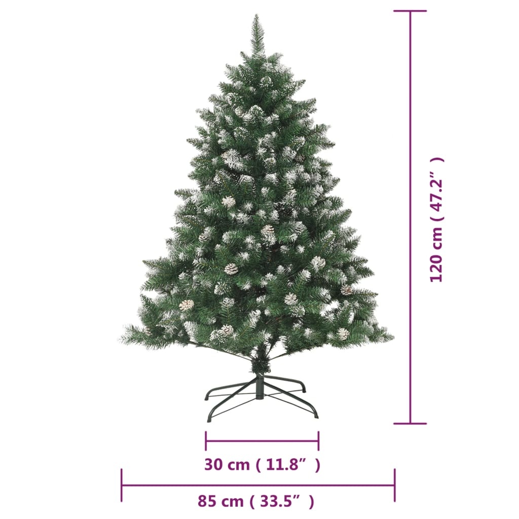 vidaXL Kunstkerstboom 120cm groen - 35% korting