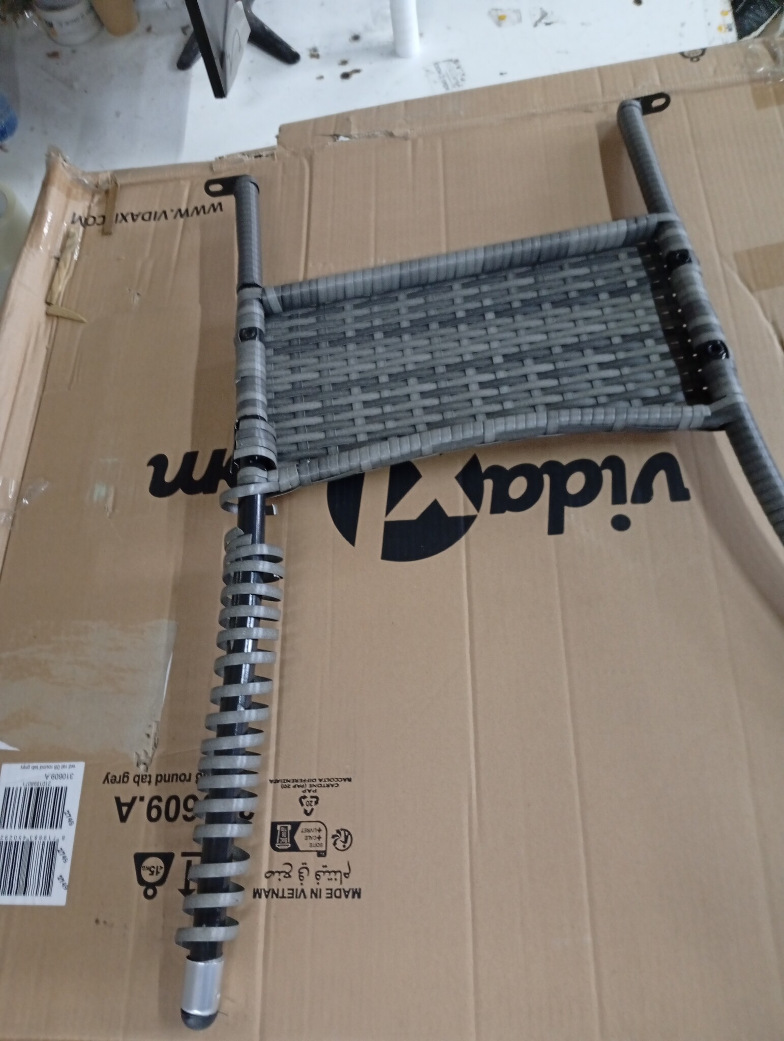 vidaXL Tuintafel Acaciahout & Poly Rattan (50% Korting)