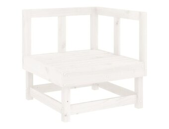 VidaXL Tuinhoekbank Grenenhout Wit - 35% Korting