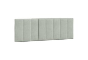 VidaXL Hoofdbordkussen 140cm Velvet Lichtgrijs - 35% Korting