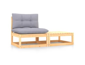 vidaXL Loungeset Grenenhout - 35% Korting!
