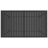 vidaXL Tuintafel 140x80x72 cm Staal Antraciet - 35% Korting!