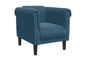 VidaXL Fauteuil Fluweel Blauw - 35% Korting!