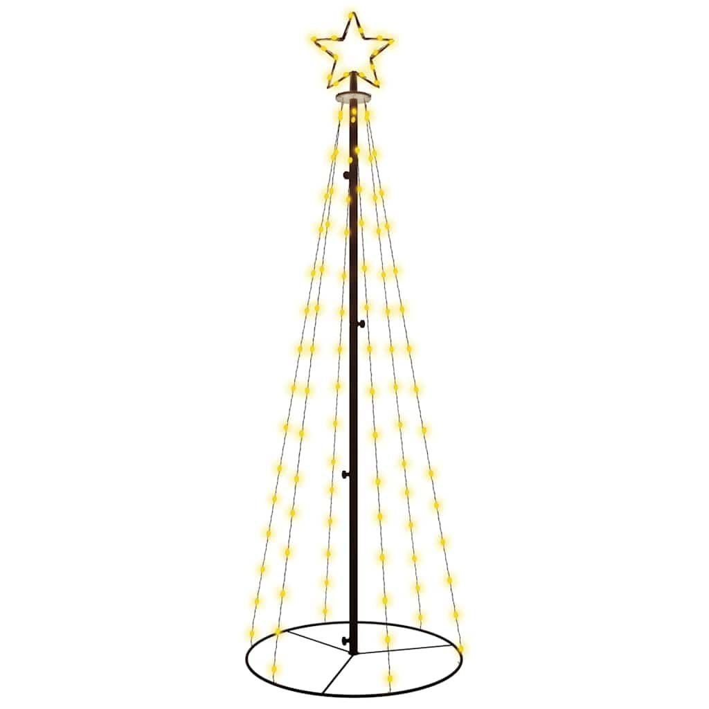 vidaXL Kegelkerstboom 108 LED's 70x180 cm warmwit - 73% Korting