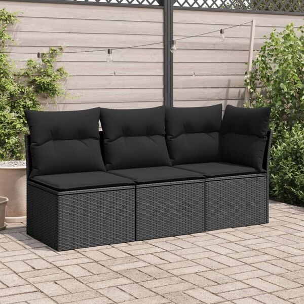 VidaXL Tuinstoel Poly Rattan Zwart - Nu 30% Korting!