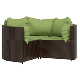 VidaXL 4-delige Loungeset met Kussens - 40% Korting!