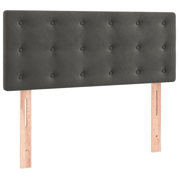 vidaXL Hoofdbord Fluweel Donkergrijs - 30% Korting!