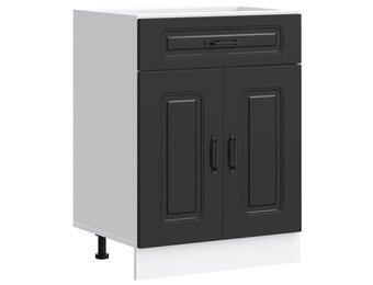 vidaXL Keukenonderkast Kalmar Zwart - 30% Korting