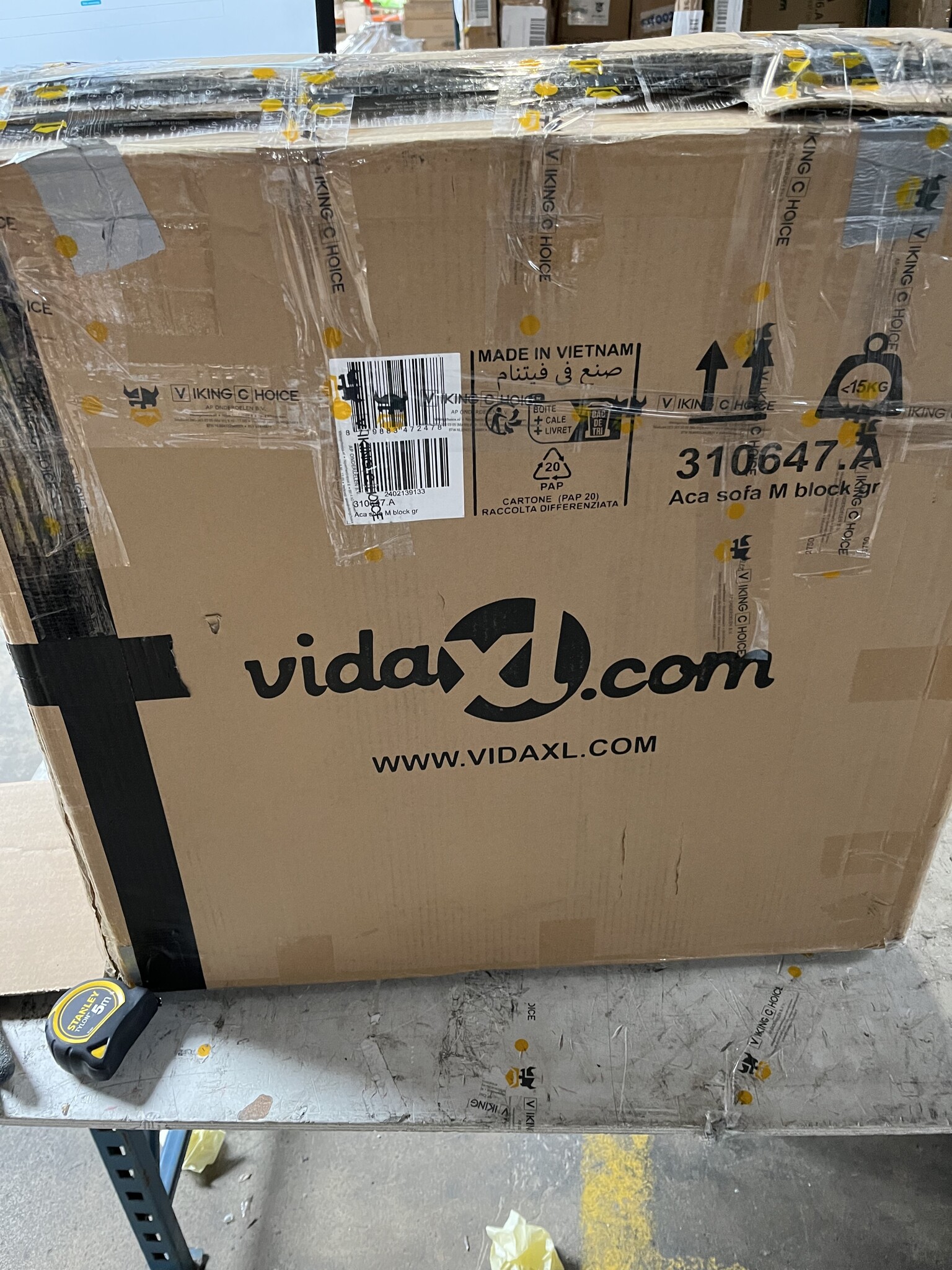 vidaXL Ligbed met Kussens (2-persoons) - 40% Korting!