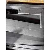 vidaXL Tuinschommelstoel hout grijs