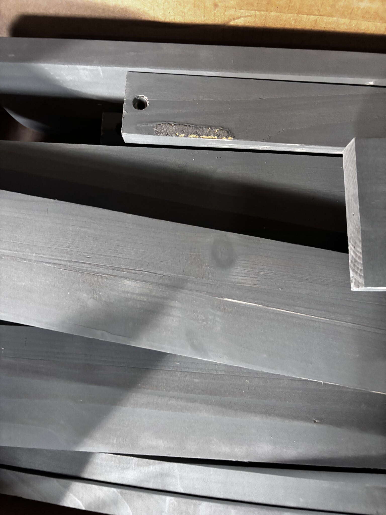 vidaXL Tuinschommelstoel hout grijs