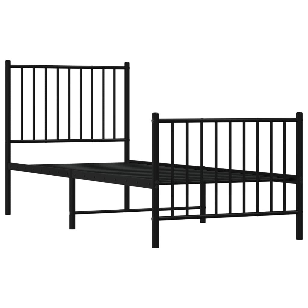 vidaXL Bedframe Metaal Zwart 80x200cm - 35% Korting!