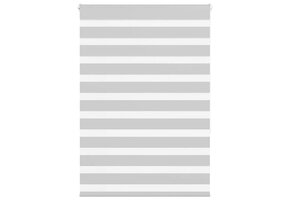 vidaXL Zebra Rolgordijn Lichtgrijs - 115x150 cm - 53% Korting!