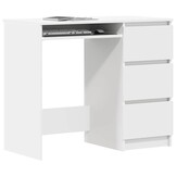 vidaXL Bureau Wit (90x45x76 cm) - 35% Korting