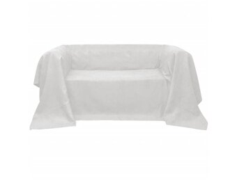 Bankhoes Microsuede Crème 210x280cm | 67% Korting!