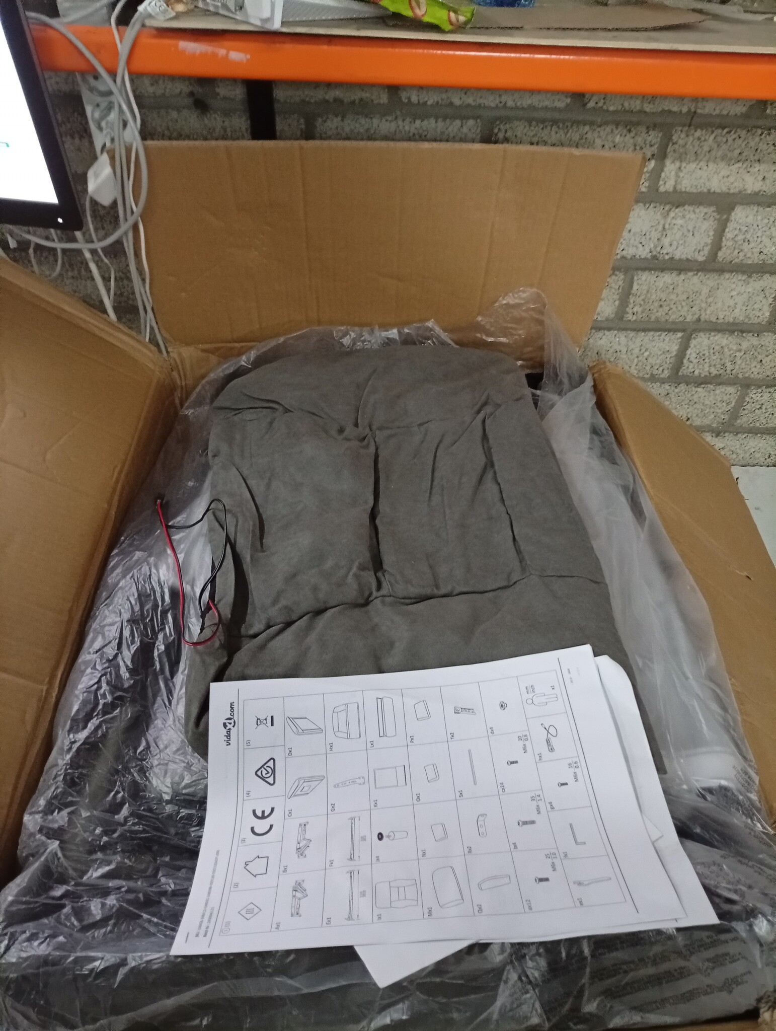 vidaXL Massagestoel Donkergrijs - 60% Korting!