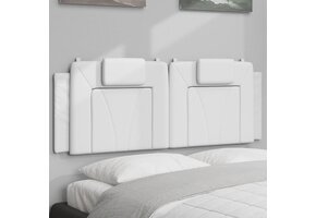 vidaXL Hoofdbordkussen 140 cm Kunstleer Wit | 35% Korting