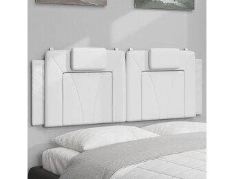 vidaXL Hoofdbordkussen 140 cm Kunstleer Wit | 35% Korting