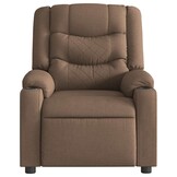 vidaXL Fauteuil verstelbaar stof bruin - 60% korting