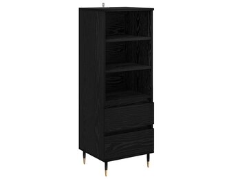 vidaXL Highboard met lade Zwart Eiken - 60% Korting
