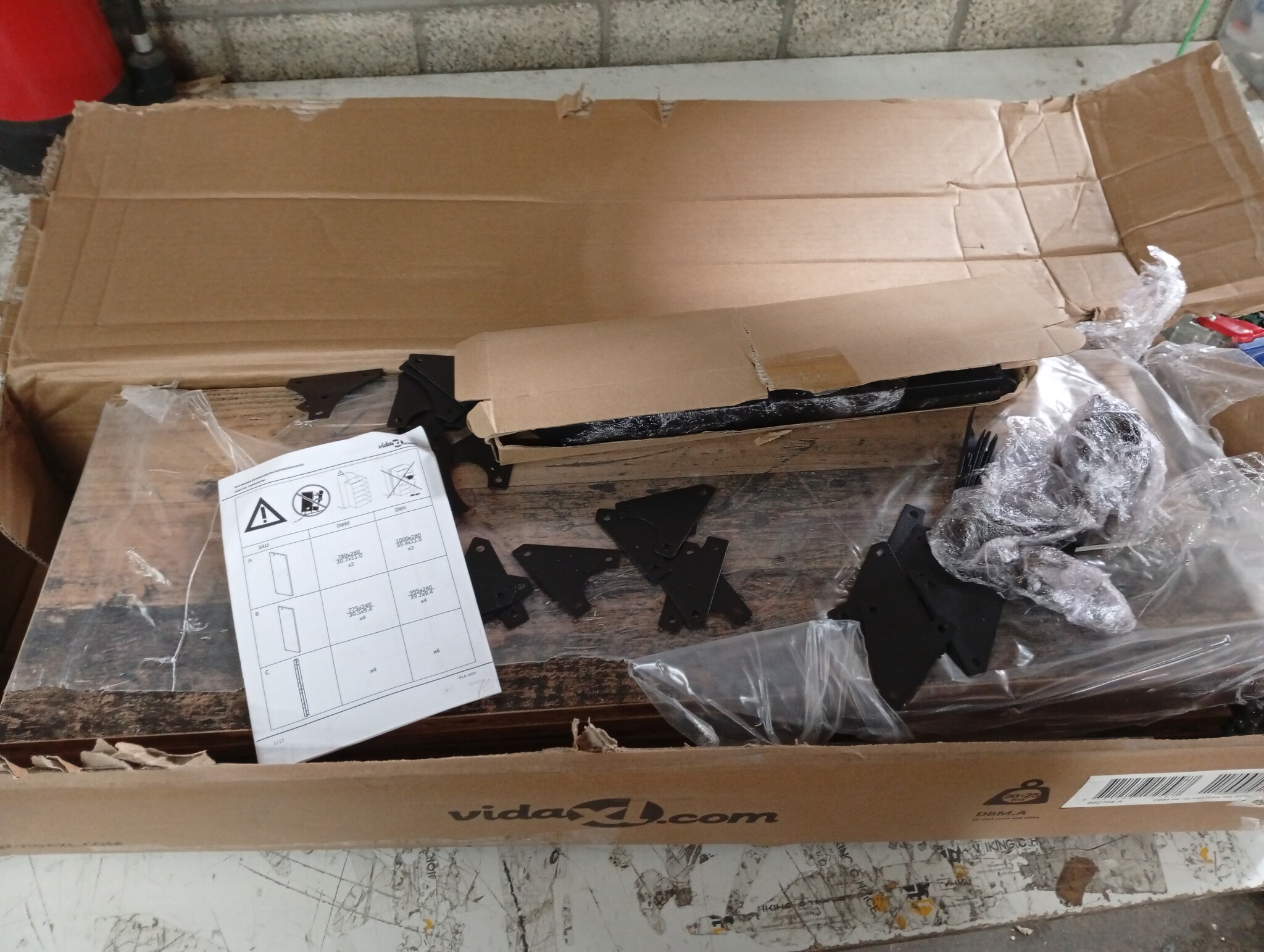 vidaXL Highboard met lade Zwart Eiken - 60% Korting