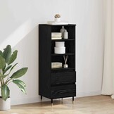vidaXL Highboard met lade Zwart Eiken - 60% Korting