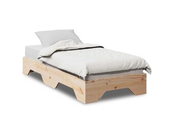 vidaXL Stapelbedframe Massief Hout 90x190 cm - 35% Korting!